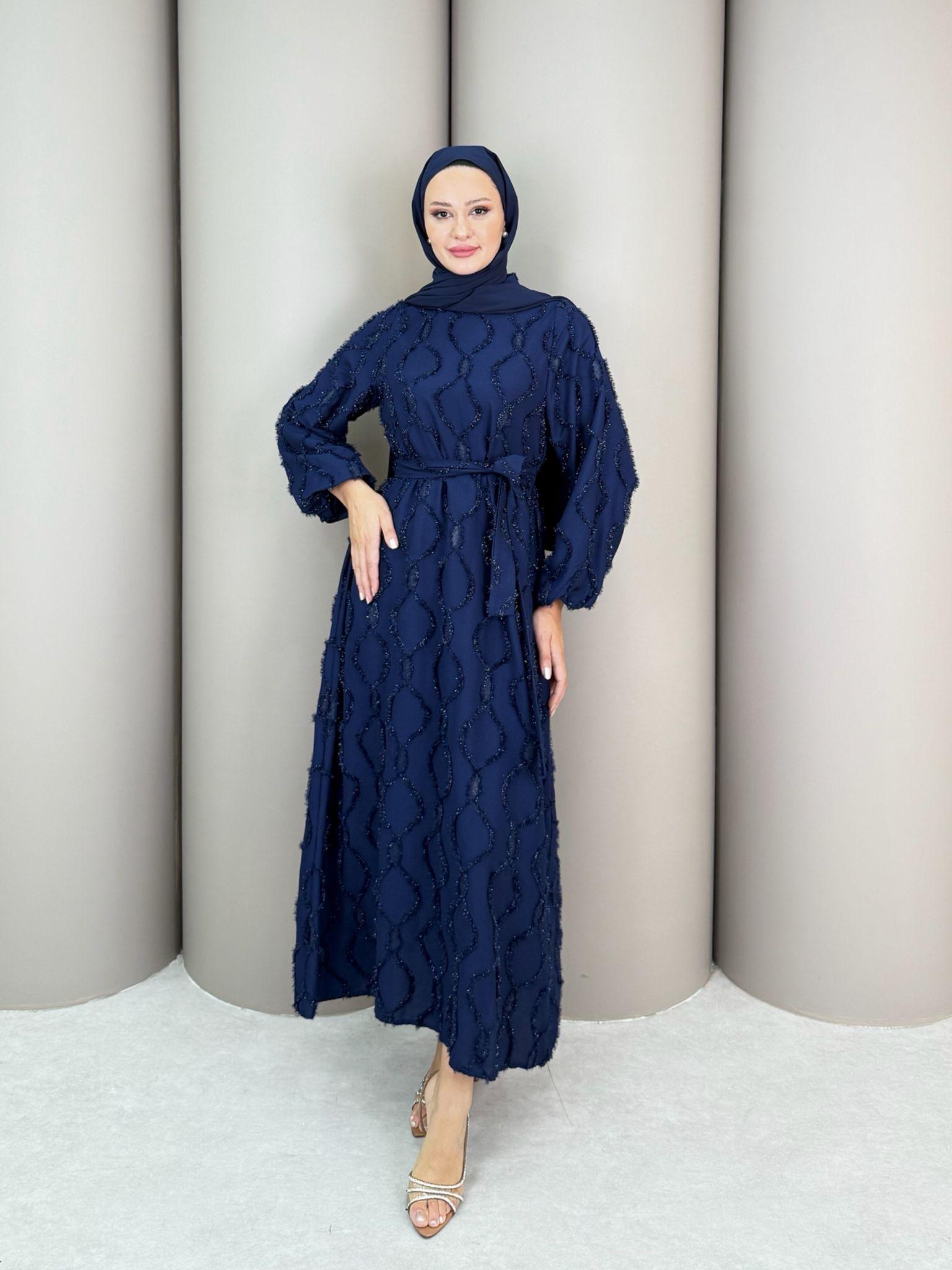 Lacivert Maysha Elbise