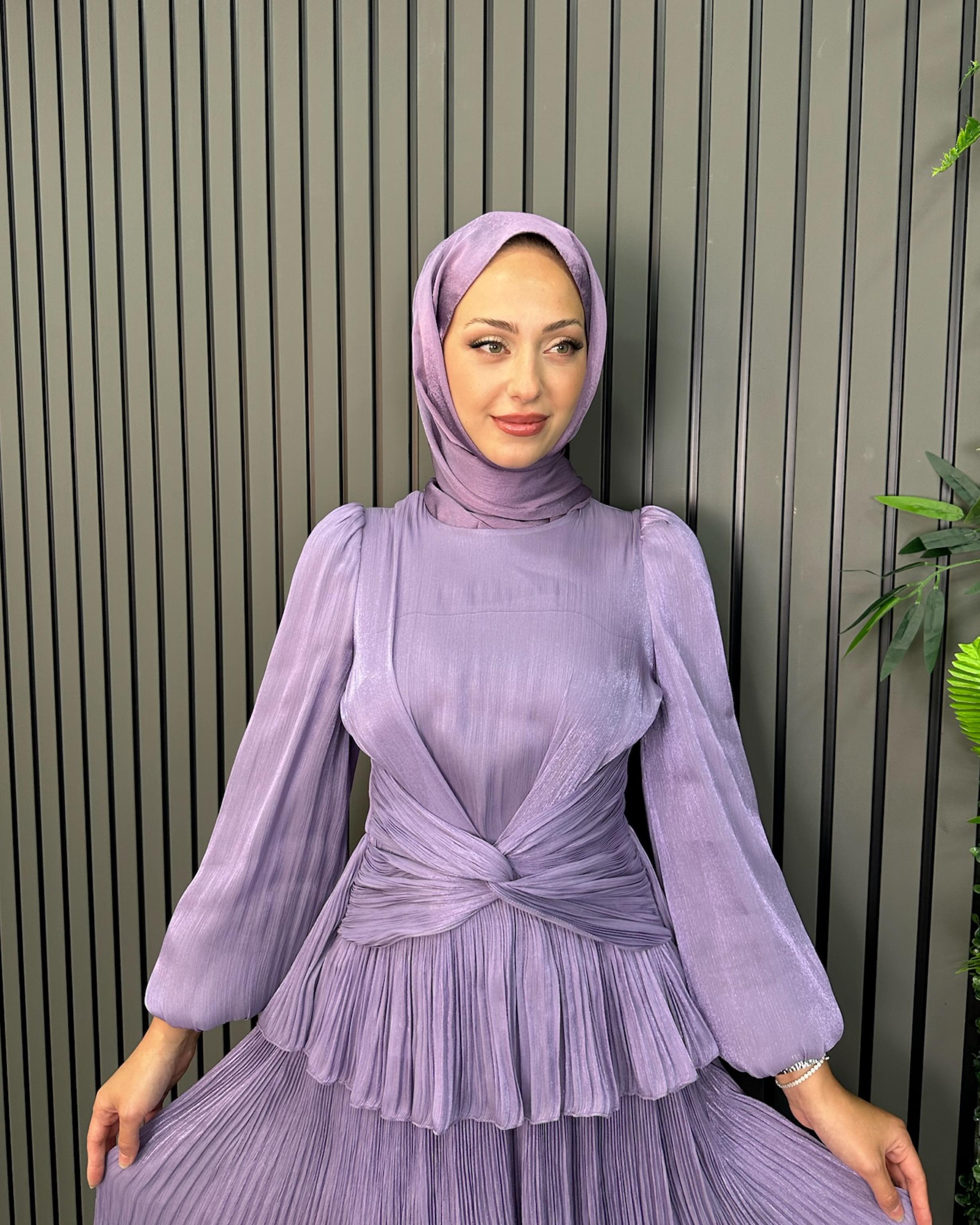 Lila Afife Elbise