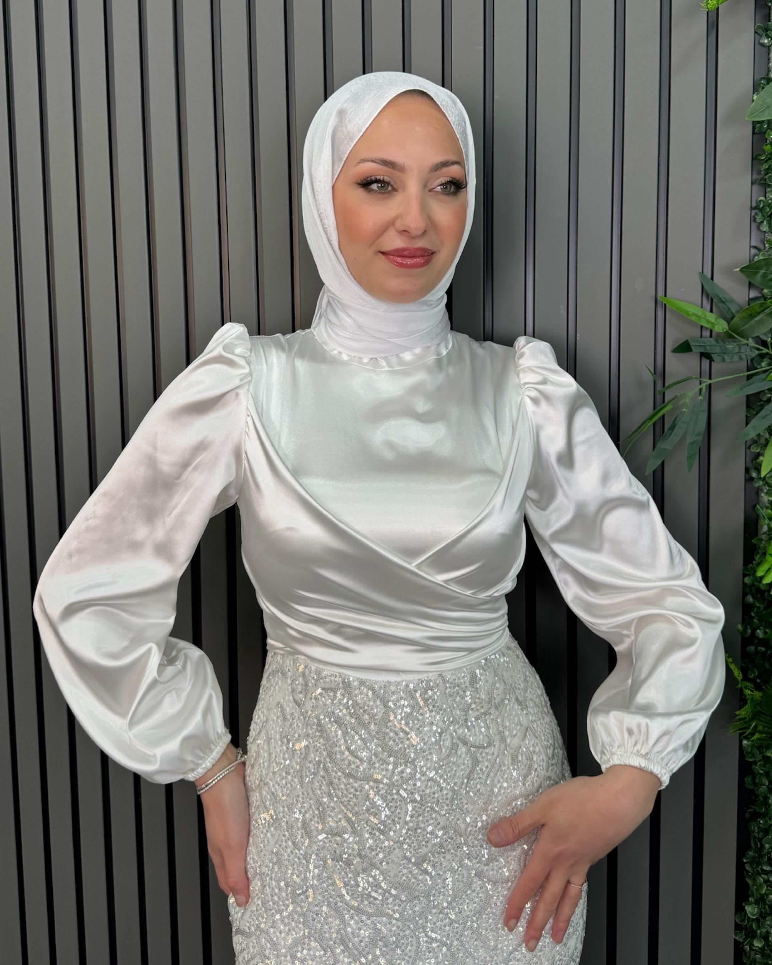 Beyaz Milan Abiye Beyaz