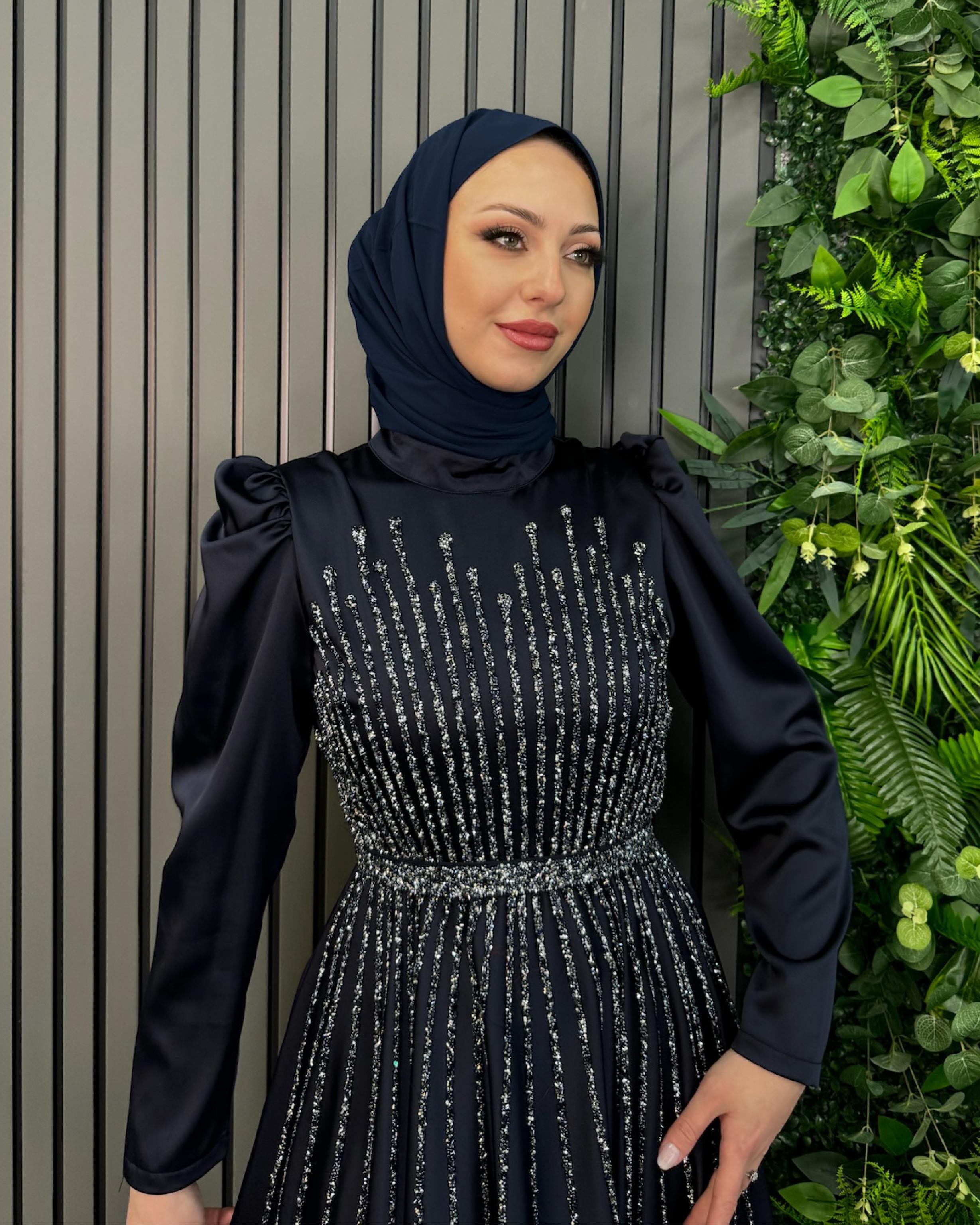 Lacivert Rana Abiye Lacivert - Resim 2