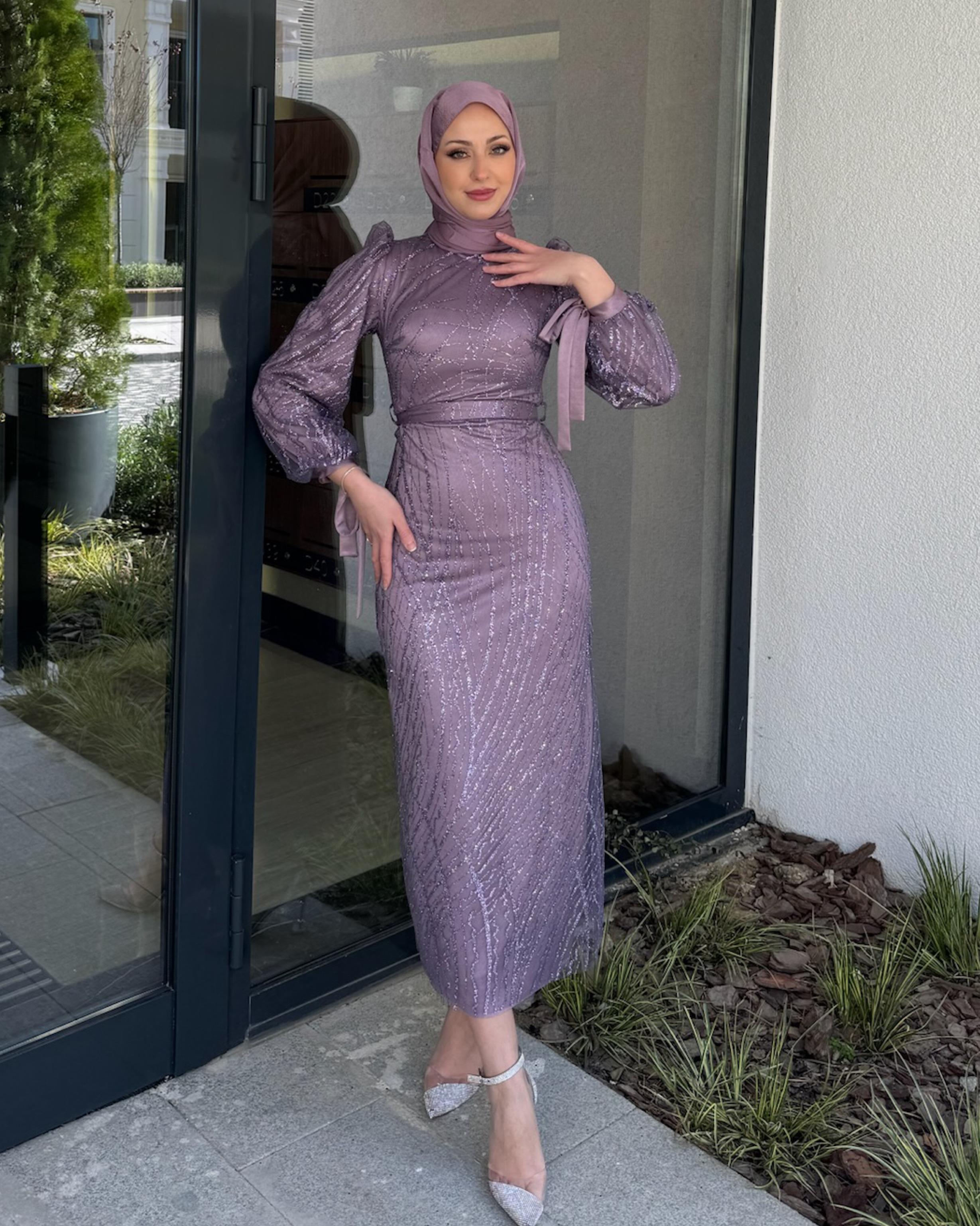 Lila Vizyon Abiye Lila - Resim 2