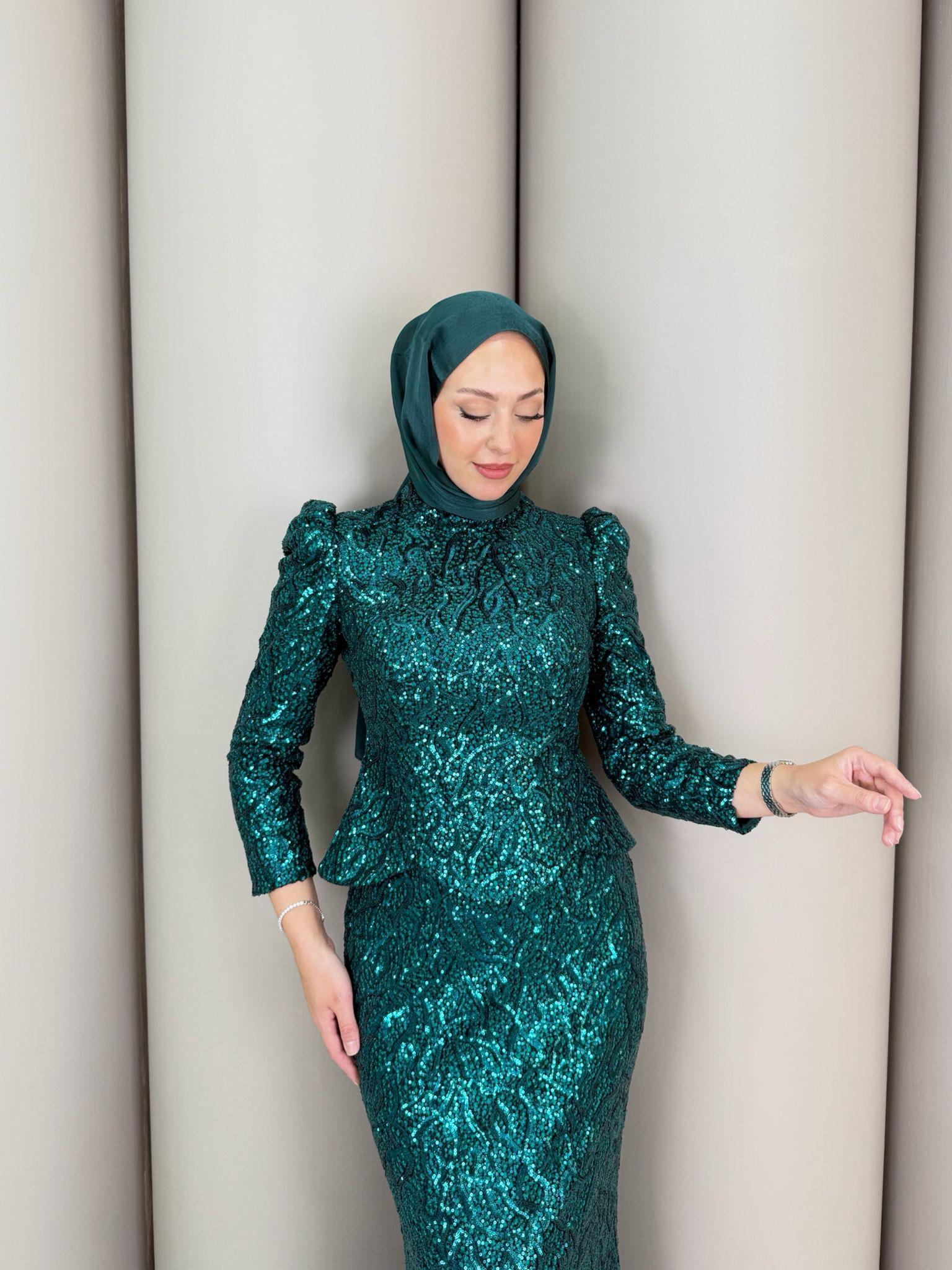 Zümrüt Yeşil Eyşan Takım - Resim 2