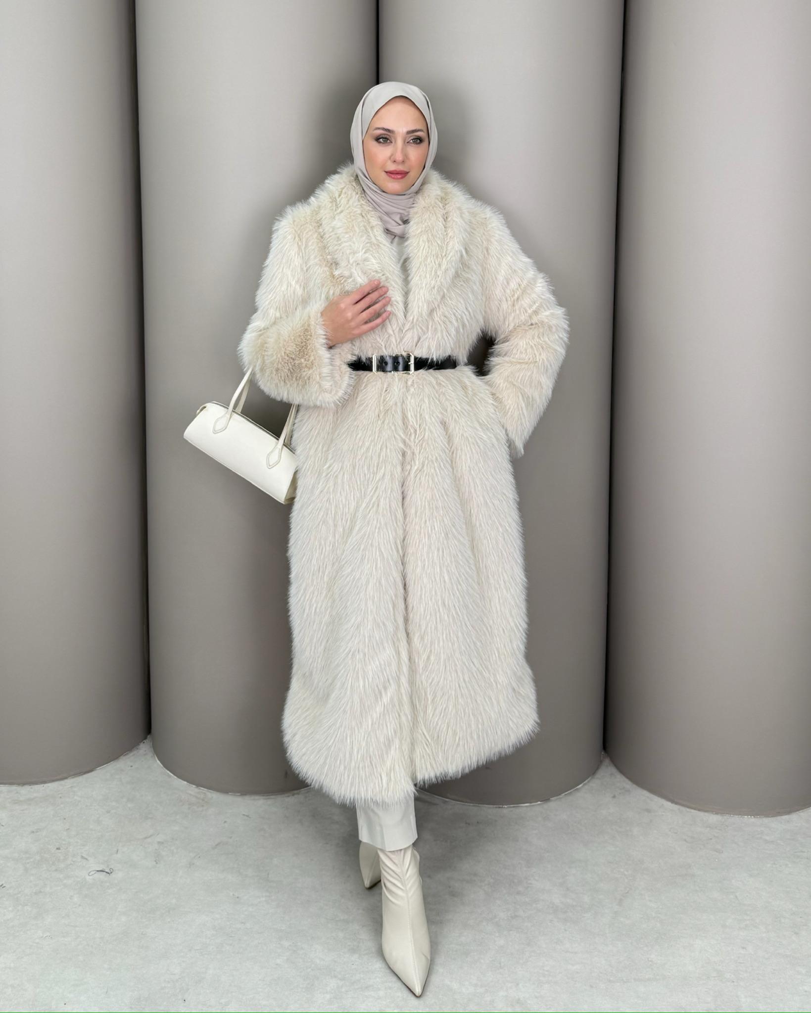 Taş Noir Kürk Kaban